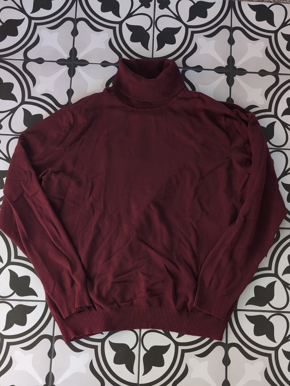 Andrew Marc Women's Wine Turtleneck Sweater